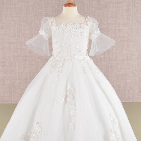 GLS Collective Other - NEW DRESS FOR FORMAL OCCASIONS EMBROIDERED WITH FLORAL LACE FOR KIDS GL GK107